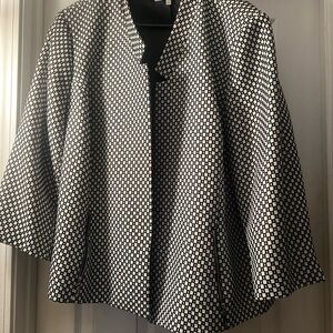 Jones Studio Black and White Women's Jacket size 24W